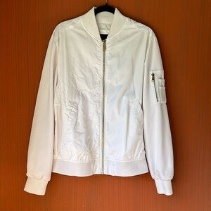 Sean John White bomber jacket L